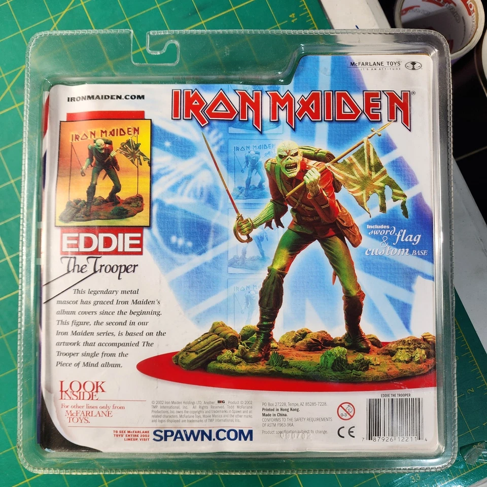 Iron Maiden Eddie the Trooper Action Figure 2002 Mcfarlane Toys Sealed Spawn - Image 3 of 4