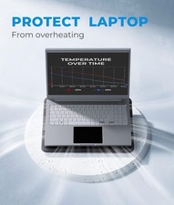 Slim Portable Laptop Cooling Pad with 3 Quiet Fans  Adjustable Height