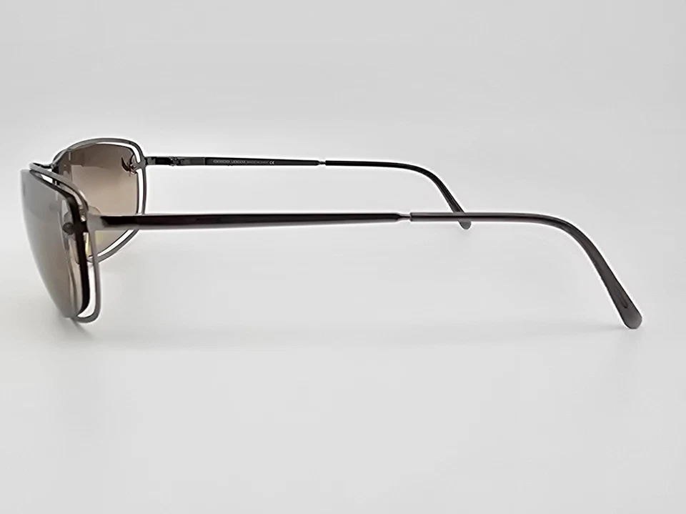 Gafas de sol Giorgio Armani 1531 1144/54 marco plateado con lentes plateadas degradadas superiores Foto 4 de 4