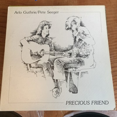 ARLO GUTHRIE PETE SEEGER PRECIOUS FRIEND 1982 2xLP FOLK ROCK
