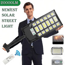20000LM LED bewegungsmelder Straßenlaterne IP65 Solarleuchte Solar Gartenlampe