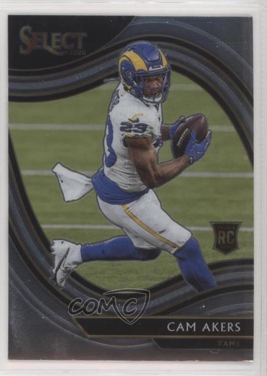 2020 Panini Select Field Level Cam Akers #355 06rw