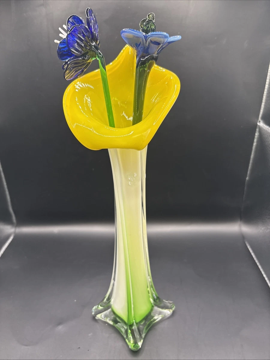 Jack In The Pulpit Vase In Fenton Art Glass for sale | eBay
