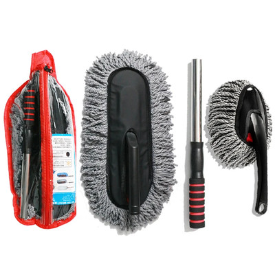 Car Cleaning Duster Microfiber Large Home Wax Treated Handle Brush Car Cleaning