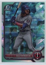 2022 Bowman Sapphire Chrome Prospects Aqua 46/55 Austin Martin #BCP-139 1m8