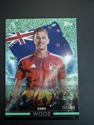 Topps Premier League 2027 Flagship Edition Chris Wood Aqua Sparkle /499 FF22