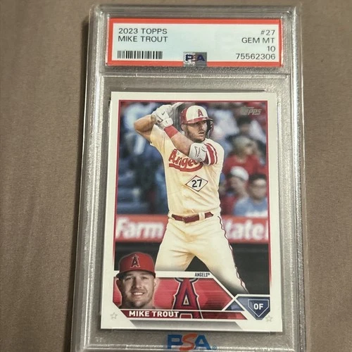 2023 Topps Mike Trout - #27 graded PSA 10! Nice card!! Angels