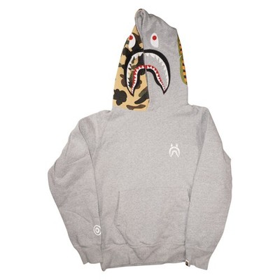 BAPE Shark Full Zip Hoodie Gray Camo Tiger WGM A Bathing Ape Japan