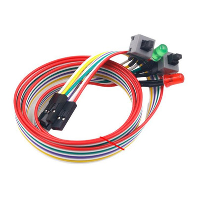 Power/Reset-Taste mit LED für PC
