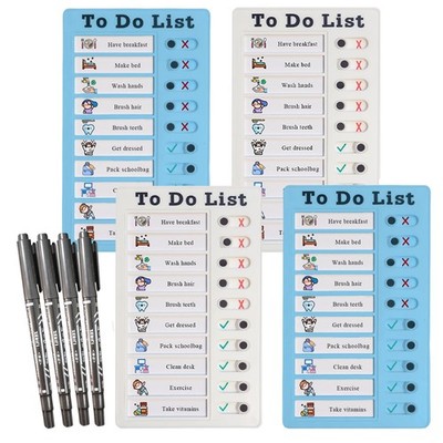 4 PCS Chore Chart, Kids, Multiple Kids, ADHD Tools, Checklist Board, To Do List