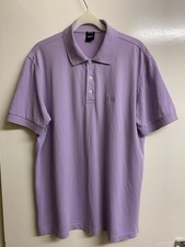 Hugo Boss Vibrant Lilac Colour Pima Cotton Polo T-Shirt, Size M.