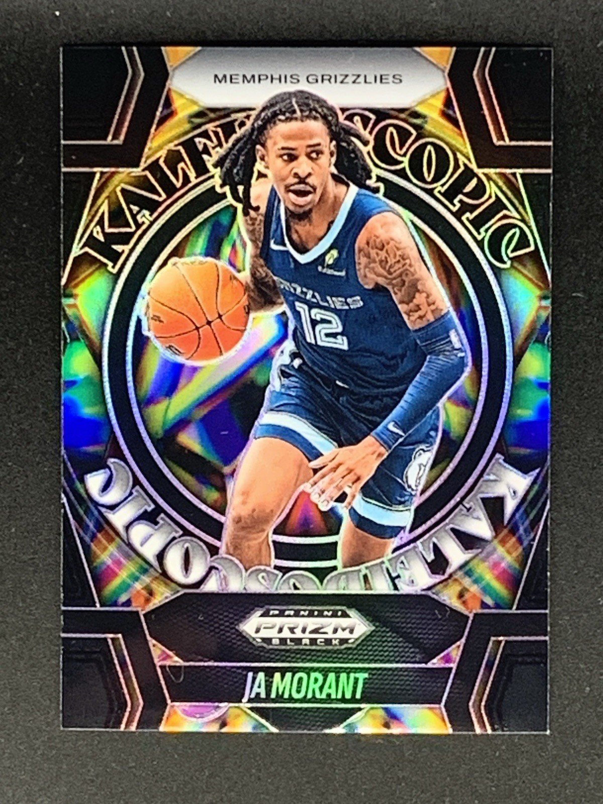 2024-25 Prizm Black Kaleidoscopic Black Refractor Ja Morant 1/1 One of One