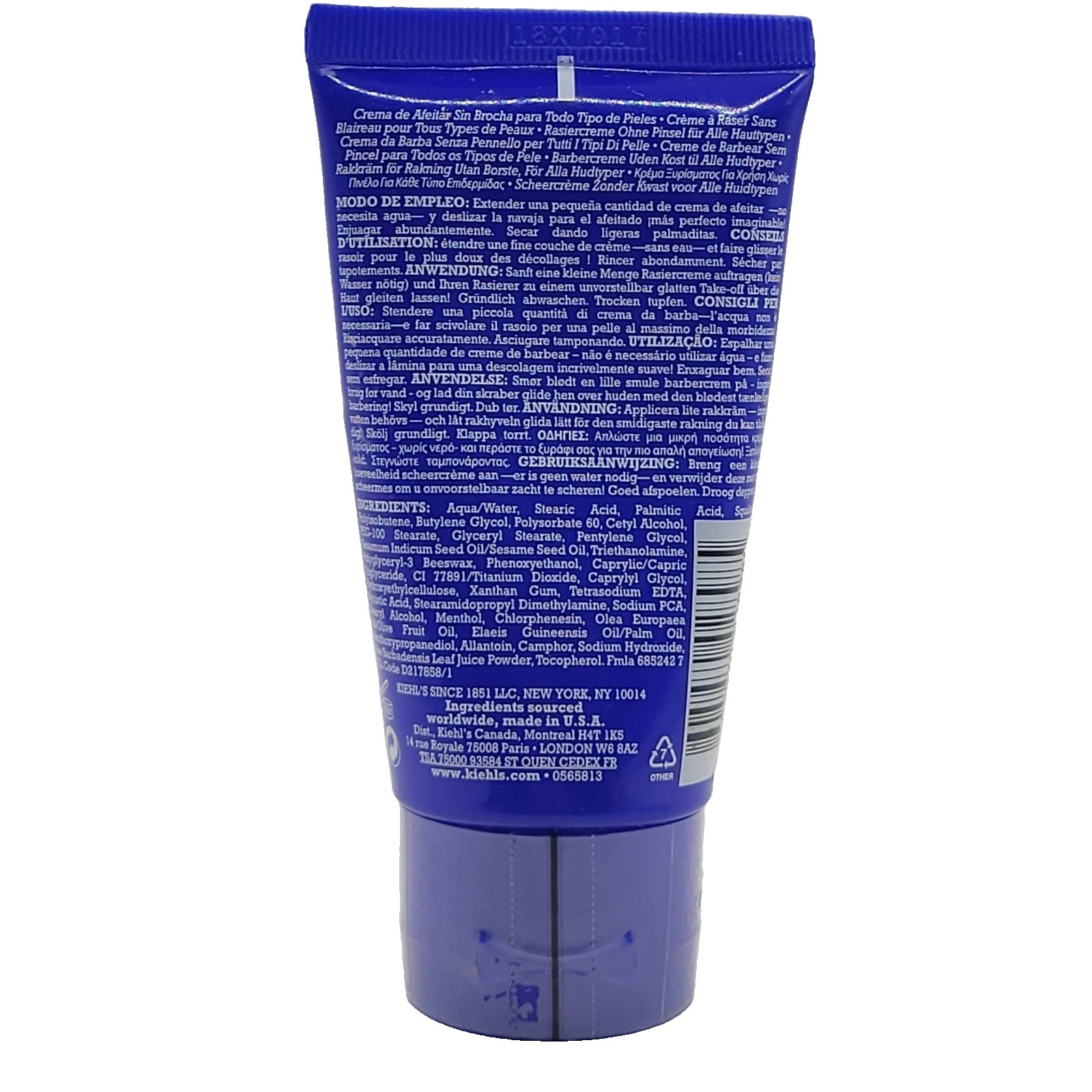 Kiehl's Close-Shavers Squadron Ultimate Brushless Shave Cream 2.5 Oz White Eagle