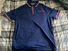 Men  s New with Tags Tommy Hilfiger Navy Golf Shirt Size Medium