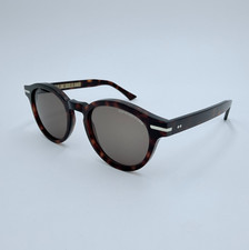 NEW Cutler and Gross 1338 C:02 Dark Turtle Round Sunglasses 51-21-150  Case