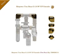 Bitspower True Brass G-1/4  90°  F/F  Extender Bp-TB90DIG14