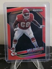 2025 Panini Prizm Black - Will Shields #75 Red Prizm /299