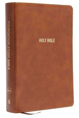 NKJV Foundation Study Bible, Wide-Margin, Brown Leathersoft, ... - 9781400351022