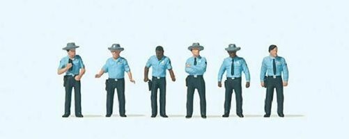 Preiser 10798 HO Scale U.S Highway Patrolmen pkg(6)
