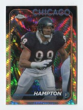 2024 Topps Chrome #22 Dan Hampton Prism Refractor Chicago Bears