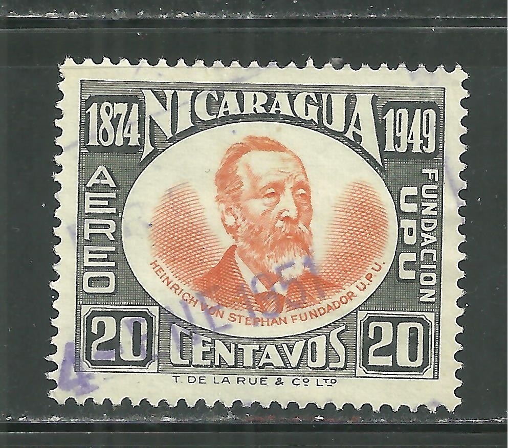 NICARAGUA C310 USED 75TH ANNIVERSARY OF UPU
