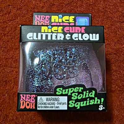 Authentic Needoh Glitter Glow In The Dark