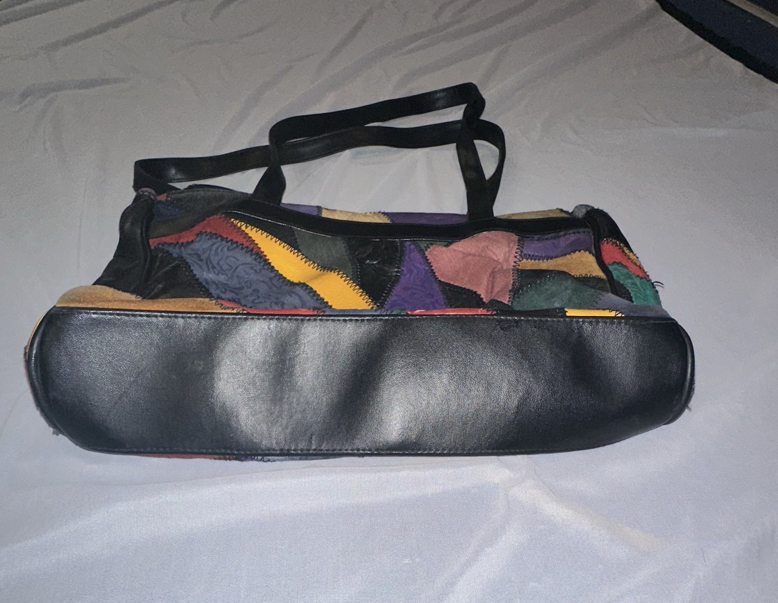 Vintage Patchwork Pattern Genuine Leather Purse B… - image 6