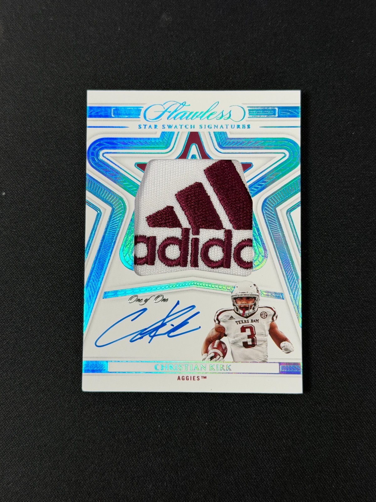 Christian Kirk 2023 Flawless Star Swatch Signatures Platinum 1/1 Texas A&M