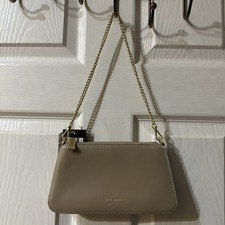 NWT Kate Spade KL476 Grace Timeless Fine Grain Leather Pouchette WristletHandbag