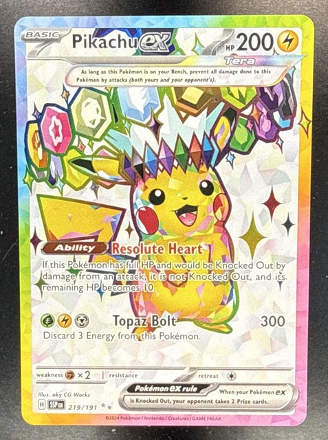 Pikachu ex #219 (Surging Sparks (2024))