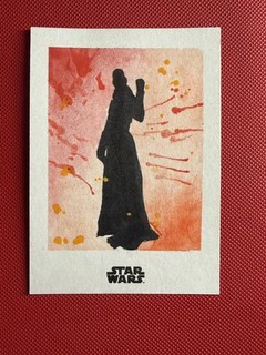Star Wars Topps Sketch Card 1/1 Original Art Silhouette Unique