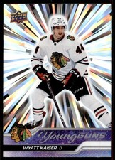 2023-24 UPPER DECK OUTBURST SILVER YOUNG GUNS WYATT KAISER CHICAGO BLACKHAWKS