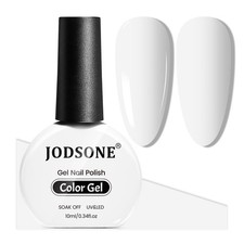 JODSONE 10ml White Gel Nail Polish, Soak Off ...