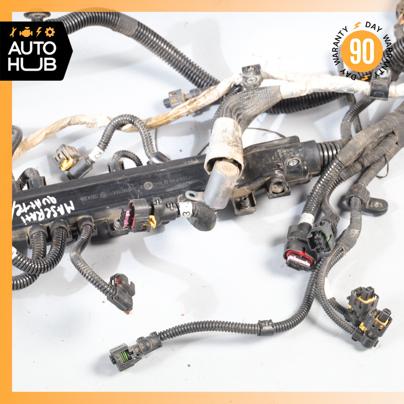 14-15 Maserati Quattroporte M156 GTS 3.8L Engine Motor Wiring Wire Harness OEM