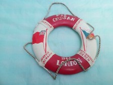 Antique Souvenir Hand Painted SS Chusan Mini Lifebuoy