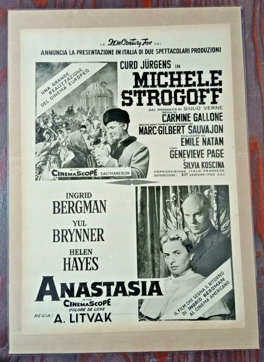 Locandina originale film Michele Strogoff (1956) - Regia di Carmine Gallone
