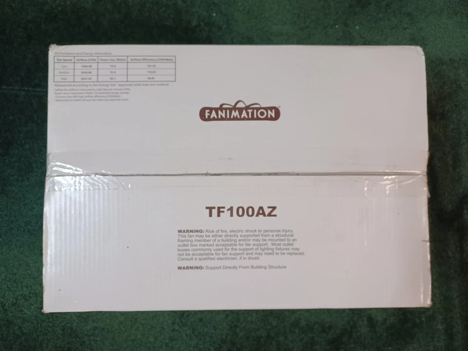 Fanimation Edgewood Standard 5-Bladed 52" Ceiling Fan, Reversible Blades TF100AZ - Image 2 of 4