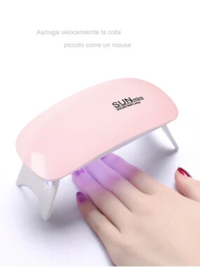 Mini LAMPADA UV LED FORNETTO RICOSTRUZIONE UNGHIE Per Gel Unghie Portatile nail