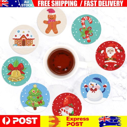 DIY Diamond Coaster with Rack Creative Chic Table Placemat for Home