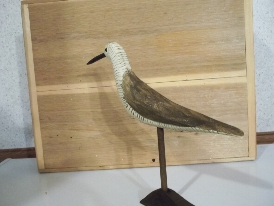Hand Carved Gunning Style New England Influence Yellowlegs Shorebird