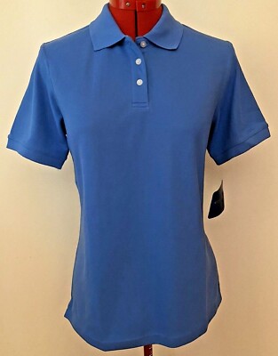 ULTRA CLUB PLATINUM POLO SHIRT~M~BLUE~SHORT SLEEVE~UNIFORM