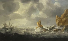 high quality oil painting 100% handpainted on canvas "Stormy Sea"