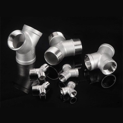 Stainless Steel Bsp 1/4"- 2" Female/Male Thread "Y" 3-Way Pipe Fitting Connector - Picture 3 of 22