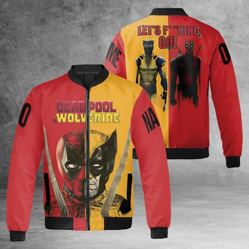 Personalized Deadpool Vs Wolverine Bestie Friends BFF Let’s F*cking Go Jacket