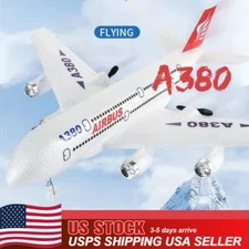 2.4G RC Airplane Airbus A380 Remote Control Aircraft Fixed Wing Plane 2Batteries