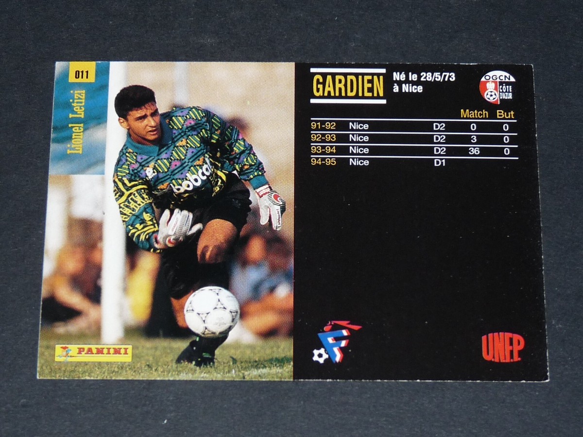 Carte Adrenalyn Signée OGC Nice - Ligue 1, Joueur Letizi, Collection Football