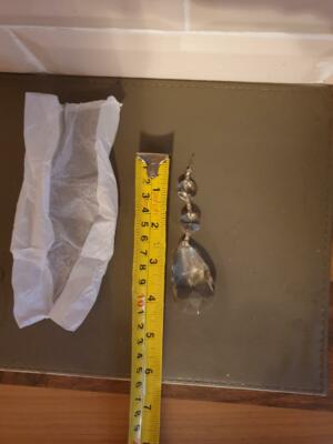 12 Aqua Kronleuchter Tropfen 4'' Gesamtlänge, Birnen Tropfen Form, Brandneu