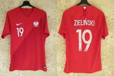 Maillot POLOGNE POLAND POLSKA 2018 ZIELINSKI n°19 NIKE away football shirt M - Photo 1/4