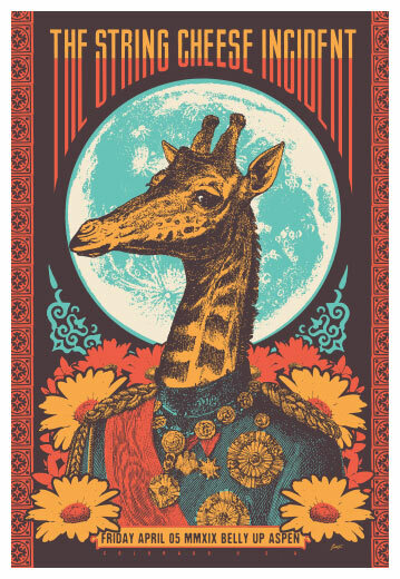 Scrojo The String Cheese Incident 2019 Poster Belly Up Aspen