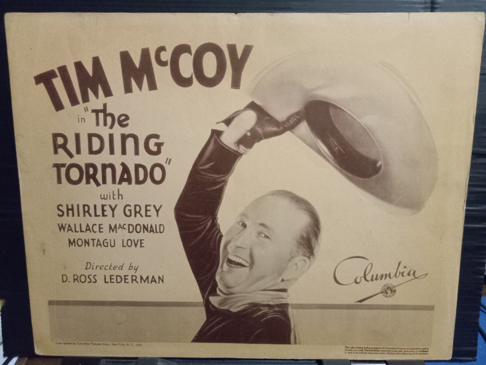 Title Card 1932 RIDING TORNADO Tim McCoy Shirley Grey western eBay